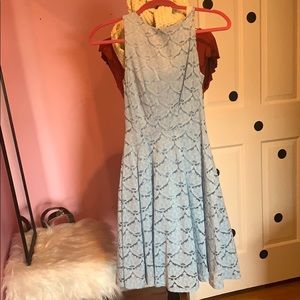 baby blue lace dress